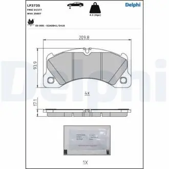 Автозапчасть Delphi LP3735