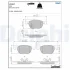 Комплект гальмівних колодок передн, FORD C-MAX, C-MAX II, ECOSPORT, FOCUS C-MAX, FOCUS II, FOCUS III, FOCUS III/HATCHBACK, FOCUS III/KOMBI, FOCUS II/KOMBI, GRAND C-MAX, KUGA I 1.0-Electric 10.03- Delphi LP3827 (фото 1)