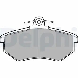 Гальмівні колодки, дискове гальмо (набір) Delphi LP424