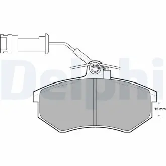 Гальмівні(тормозні) колодки Delphi LP444