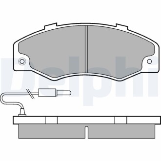 Комплект тормозных колодок. Delphi LP489