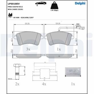 Автозапчасть Delphi LP5018EV