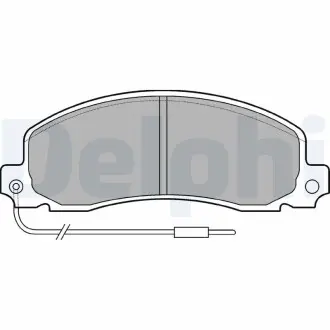 Комплект тормозных колодок. Delphi LP504