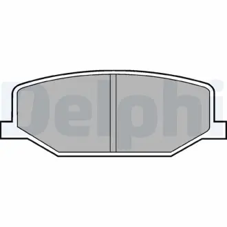 Тормозные колодки дисковые SUZUKI Jimny "F "98>> Delphi LP527