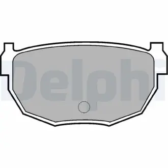Гальмівні колодки, дискове гальмо (набір) Delphi LP570
