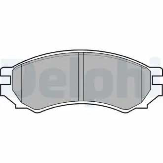 Дисковые тормозные колодки, комплект Delphi LP670