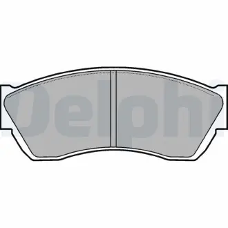 Тормозные колодки дисковые SUBARU/SUZUKI Justy/Alto "93>> Delphi LP676