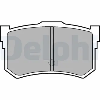 Гальмівні колодки, дискове гальмо (набір) Delphi LP678