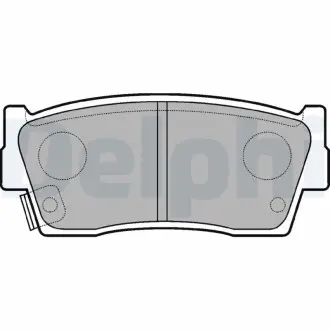 Тормозные колодки, дисковый тормоз.) Delphi LP684