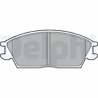 Тормозные колодки дисковые HYUNDAI Eccent/Lantra/Exel/Pony "90-99 Delphi LP704