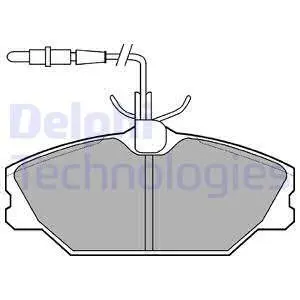 Комплект тормозных колодок из 4 шт. дисков Delphi LP788