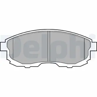 Комплект гальмівних колодок з 4 шт. дисків Delphi LP812