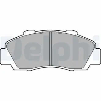 Гальмівні колодки, дискове гальмо (набір) Delphi LP872