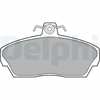 Тормозные колодки дисковые HONDA/ROVER Civic/25/45/200/400/800 ''F''91-06 Delphi LP911