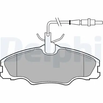Тормозные колодки дисковые PEUGEOT 406 "F "96>> Delphi LP985