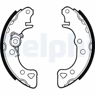 Барабанные(тормозные) колодки Delphi LS1319