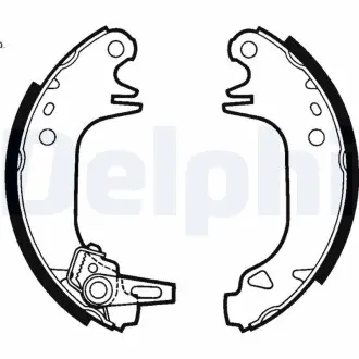 Барабанные(тормозные) колодки Delphi LS1423