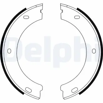 Барабанні(тормозні) колодки Delphi LS1597