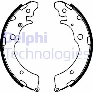 Тормозные колодки, барабанные Delphi LS1641