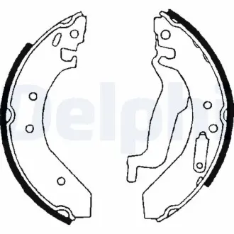 Барабанні(тормозні) колодки Delphi LS1645