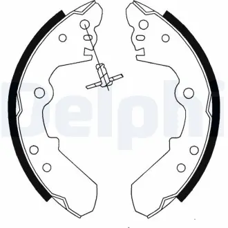 Барабанні(тормозні) колодки Delphi LS1687