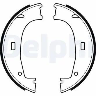Барабанные(тормозные) колодки Delphi LS1704