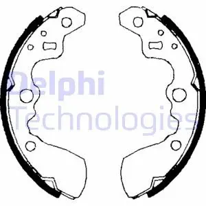 Тормозные колодки, барабанные Delphi LS1710