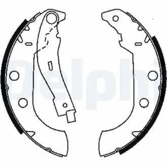 Барабанні(тормозні) колодки Delphi LS1833