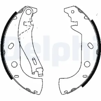 Барабанні(тормозні) колодки Delphi LS1847