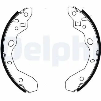 Барабанні(тормозні) колодки Delphi LS1855