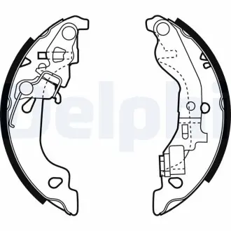 Барабанные(тормозные) колодки Delphi LS1858