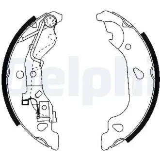Барабанные(тормозные) колодки Delphi LS1859