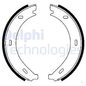 A_Тормозные колодки барабанные MERCEDES Vito "96-03 Delphi LS1902