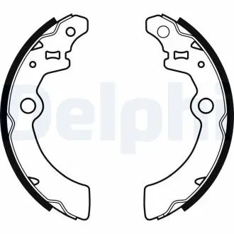 Барабанные(тормозные) колодки Delphi LS1933