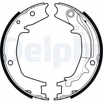 Тормозные колодки ручного тормоза Delphi LS1985