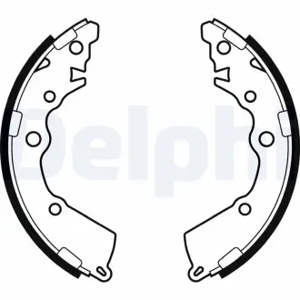 Гальмівні колодки, барабанні Delphi LS2068