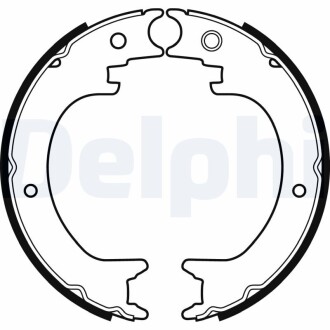 Барабанні гальмівні колодки Delphi LS2082