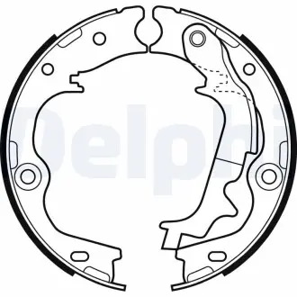Барабанні гальмівні колодки Delphi LS2083