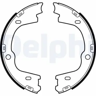 Гальмівні колодки, барабанні Delphi LS2086