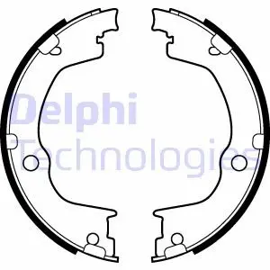 Тормозные колодки, барабанные Delphi LS2106