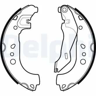 Тормозные колодки, барабанные Delphi LS2107