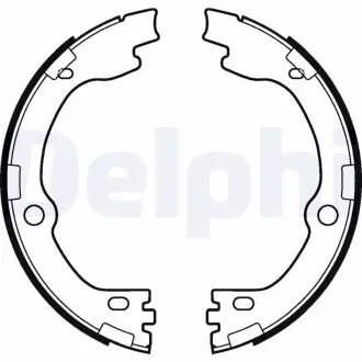 Тормозные колодки, барабанные Delphi LS2119