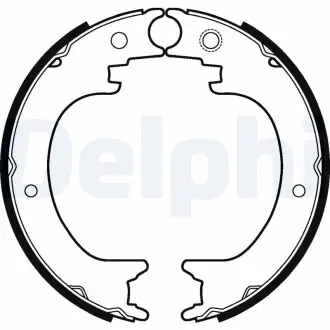Барабанні гальмівні колодки Delphi LS2121