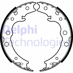 Тормозные колодки, барабанные Delphi LS2125