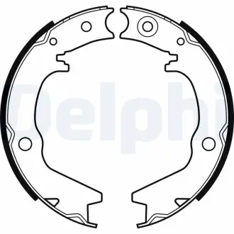 Гальмівні колодки, барабанні Delphi LS2145