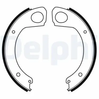 Гальмівна колодка MITSUBISHI CANTER (FE5, FE6) VI 3.0/3.0D 01.12- Delphi LS2174