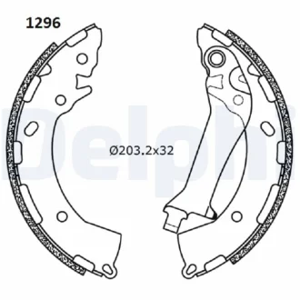 Гальмівна колодка HYUNDAI ACCENT IV, ELANTRA VI, I10 I, I10 II, I20 ACTIVE, I20 I, I20 II 1.0-1.6D 12.07-09.21 Delphi LS2180