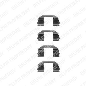 Ремкомплект тормозных колодок Delphi LX0255 (фото 1)