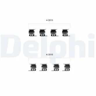 Ремкомплект гальмівних колодок Delphi LX0348