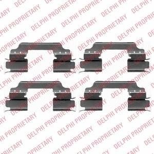 Тормозные колодки (монтажный набор) Delphi LX0425 (фото 1)